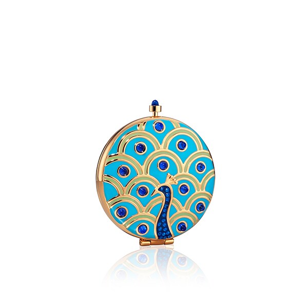 Estée Lauder Peacock Compact Powder Compact by Monica Rich Kosann, Ultra Deep - 0.24 oz