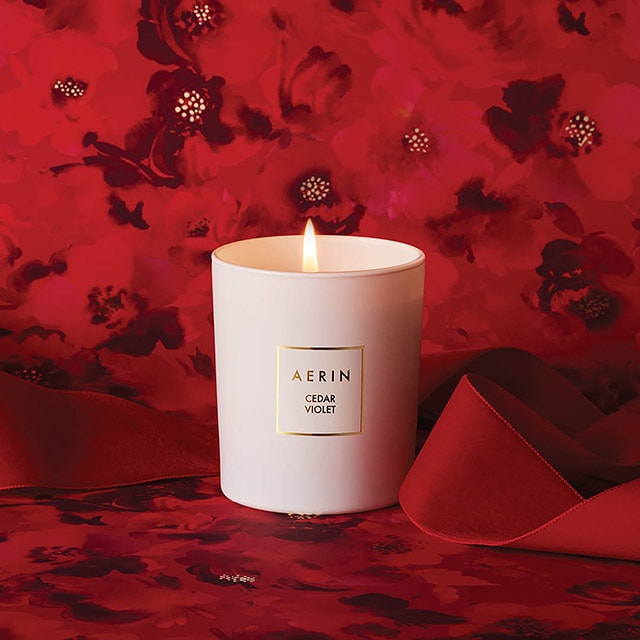 AERIN Cedar Violet Scented Candle Estée Lauder