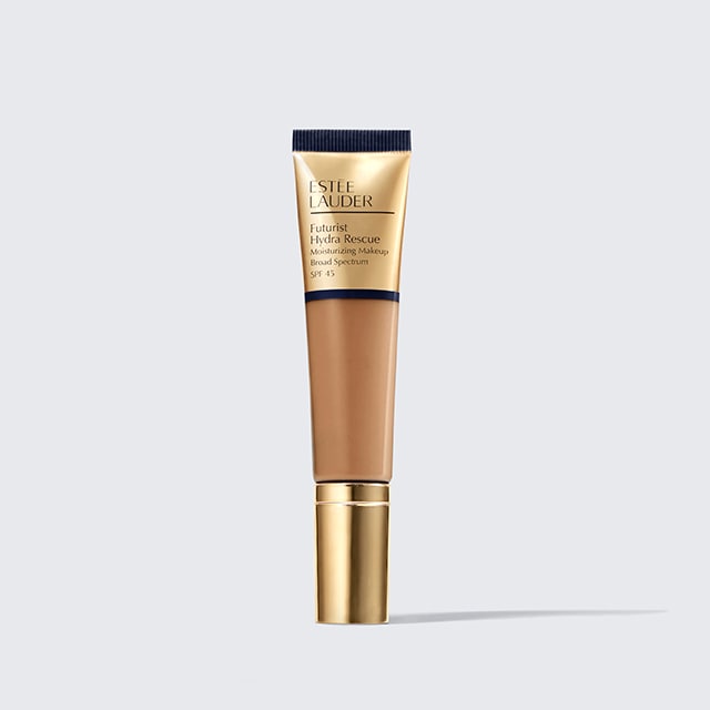 Estée Lauder Futurist Hydra Rescue Moisturizing Foundation SPF 45 with Vitamin E 5W2 Rich Caramel 1.2 fl oz/ 35 mL