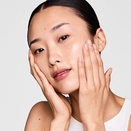 photo of woman with glass skin complexion