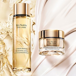 photo of estee lauder luxury skincare re-nutriv products