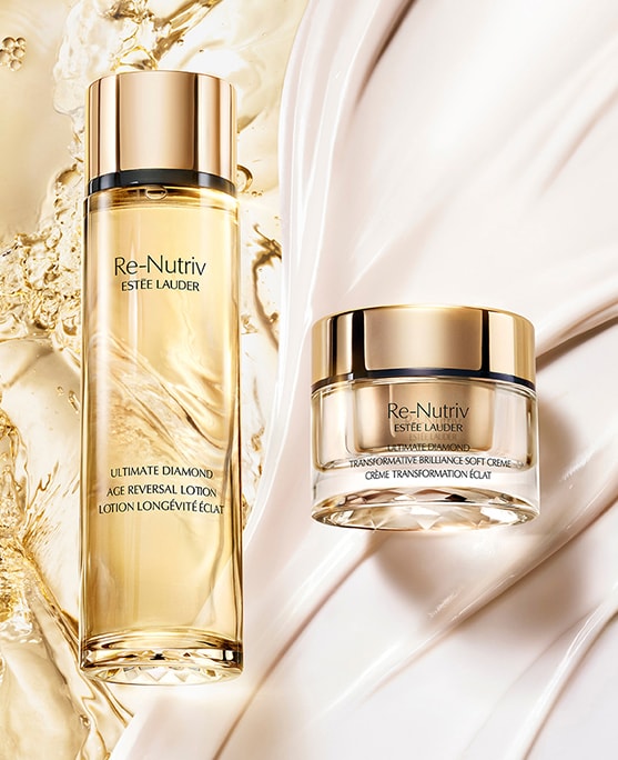 photo of estee lauder luxury skincare re-nutriv products
