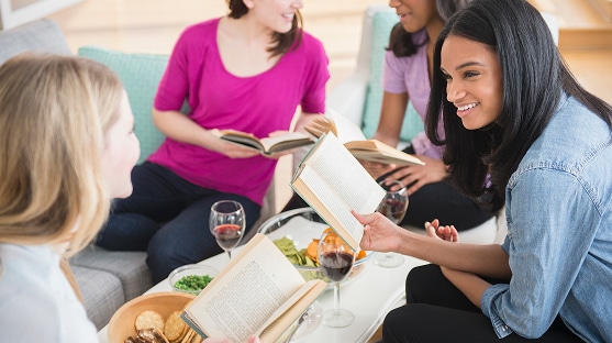 photo of women at a book club