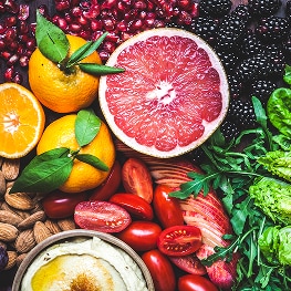 photo of fruits and vegetables blue zone diet