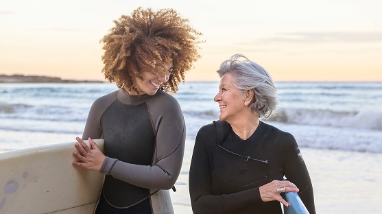 photo of women on vacations for longevity