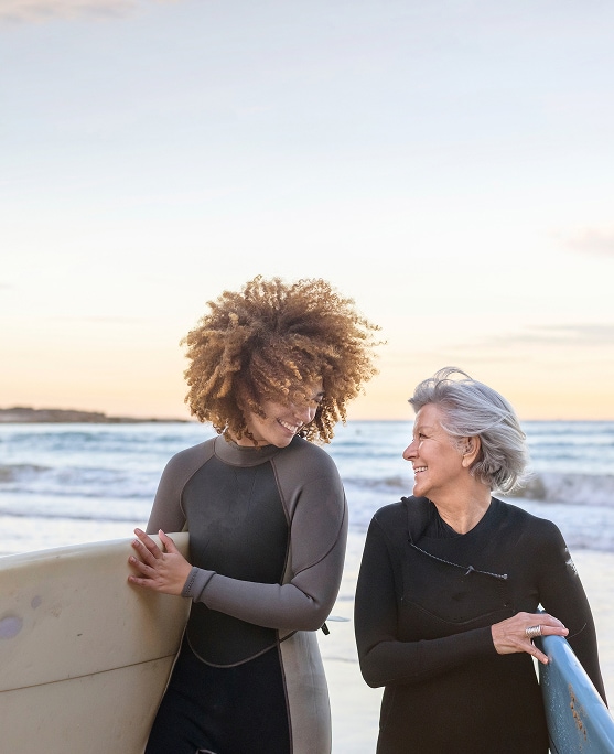 photo of women on vacations for longevity